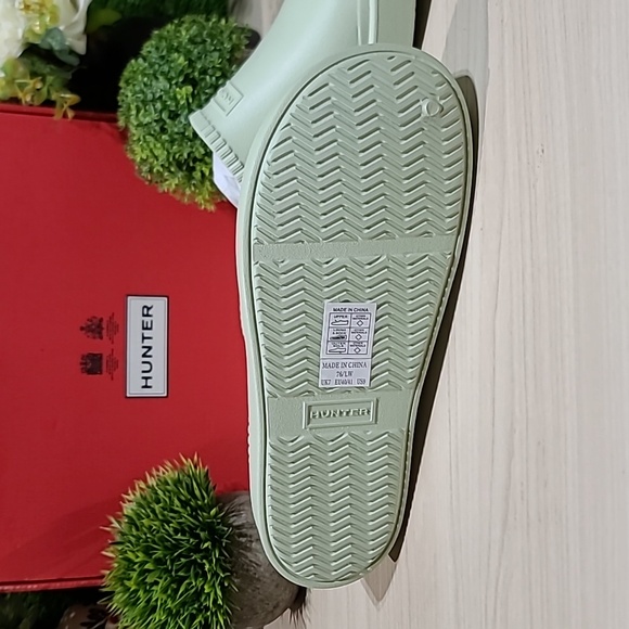 Hunter in/Out Bloom Foam Clog - Muffled Green, Women's 9 Medium NEW - Picture 5 of 9